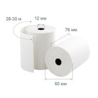 Ролики для касс Promega из офсета 76мм (диам.60,вт.12) 10шт./уп.