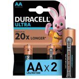 Батарейки DURACELL ULTRA AA/LR6 бл/2шт