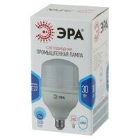 Лампа светодиодная ЭРА 30W E27 4000k бел. LED smd POWER T100-30W-4000-E27