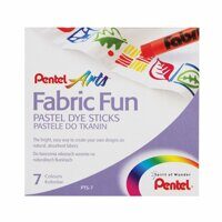Пастель для ткани PENTEL «Fabric Fun», 7 цветов, картонная упаковка, PTS-7