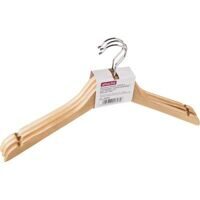 Вешалка Jas Плечики Attache F6601N-3 выемки 3 шт/уп натур