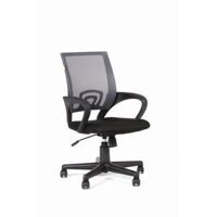 Кресло офисное VT_EChair-304 TC Net ткань черн/сетка серая, пластик