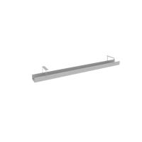 METAL SYSTEM Кабель-канал узкий для стола L1400мм (серый)