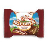 Конфеты шоколадные вафельные Коровка вкус шоколад, 2 кг