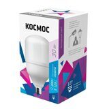 Лампа светодиодная Космос 30W E27 6500k хол.бел. HW